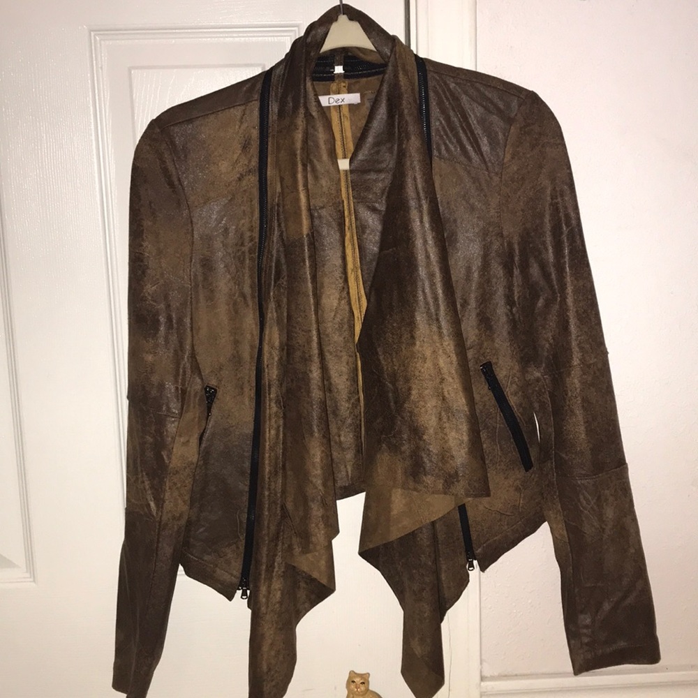 Faux leather jacket